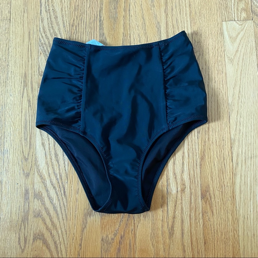 Aerie High Waisted Black Bikini Bottom